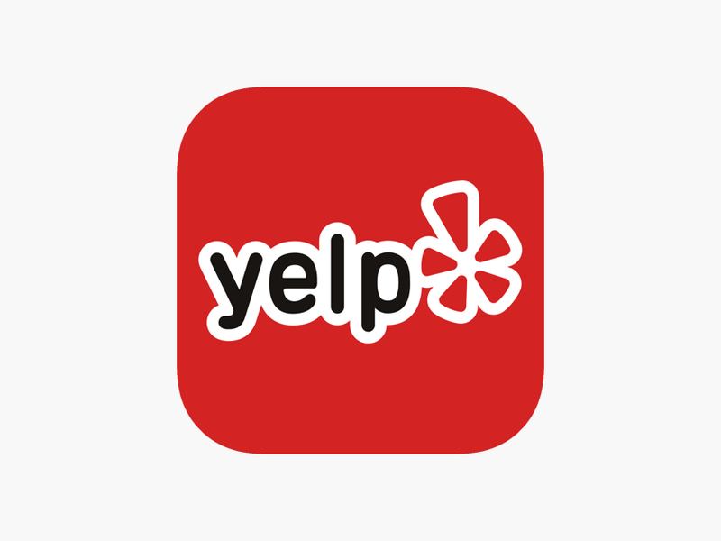 Yelp logo - Hughes Hardwoods, CA